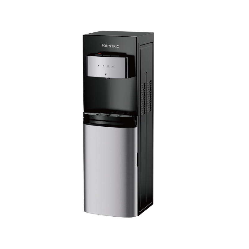 S/S Decoration Water Shortage Reminder Cambered Surface Bottom Loading Hot & Cold Water Dispenser